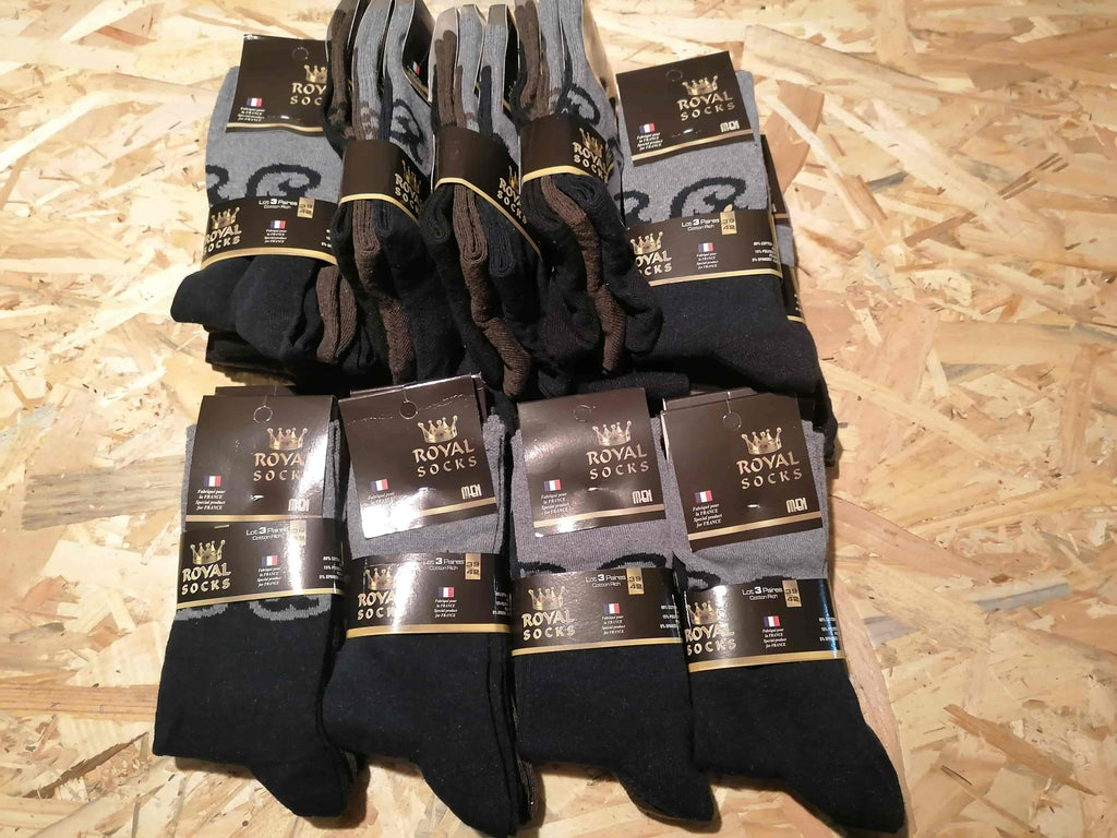 Lot de 9 paires de chaussettes 39 / 42 - Qualité Premium - 80