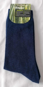 LOT OF 1 TO 6 PAIRS OF BAMBOO SOCKS - COMFORT ELASTIC - QUALITY - 43/46 - NAVY BLUE