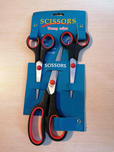 Set of 3 pairs of scissors - STAINLESS STEEL - small and large