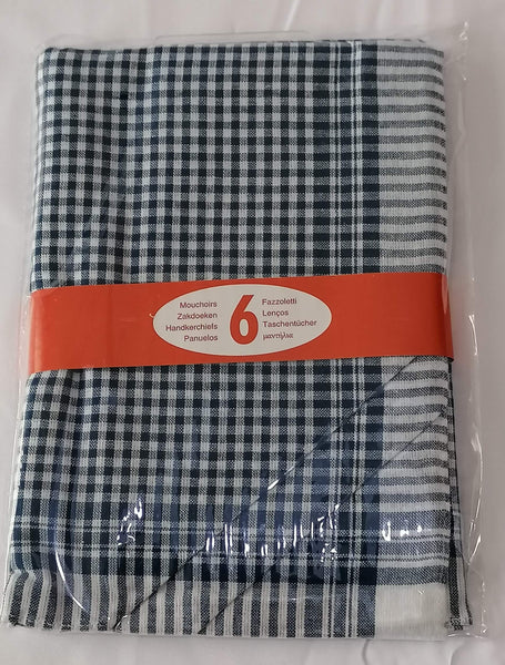Set of 6 / 12 / 24 MEN handkerchiefs washable fabric - 40cm x 40cm - 100% COTTON -