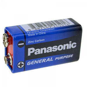 Lot of 1 to 12 9V 6F22 Batteries - PANASONIC - 0% Mercury - Zinc Carbon very long life