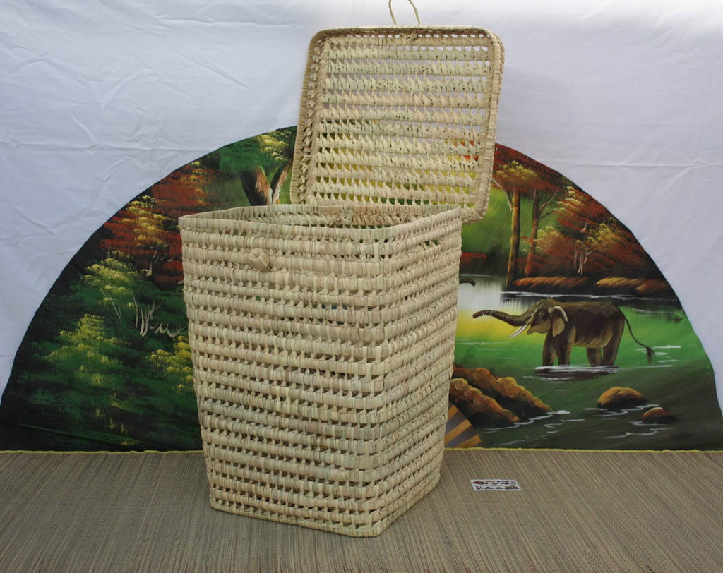 Valisettes tressées en feuilles de palmier 2 pcs Valisettes tressées en feuilles de palmier 2 pcs