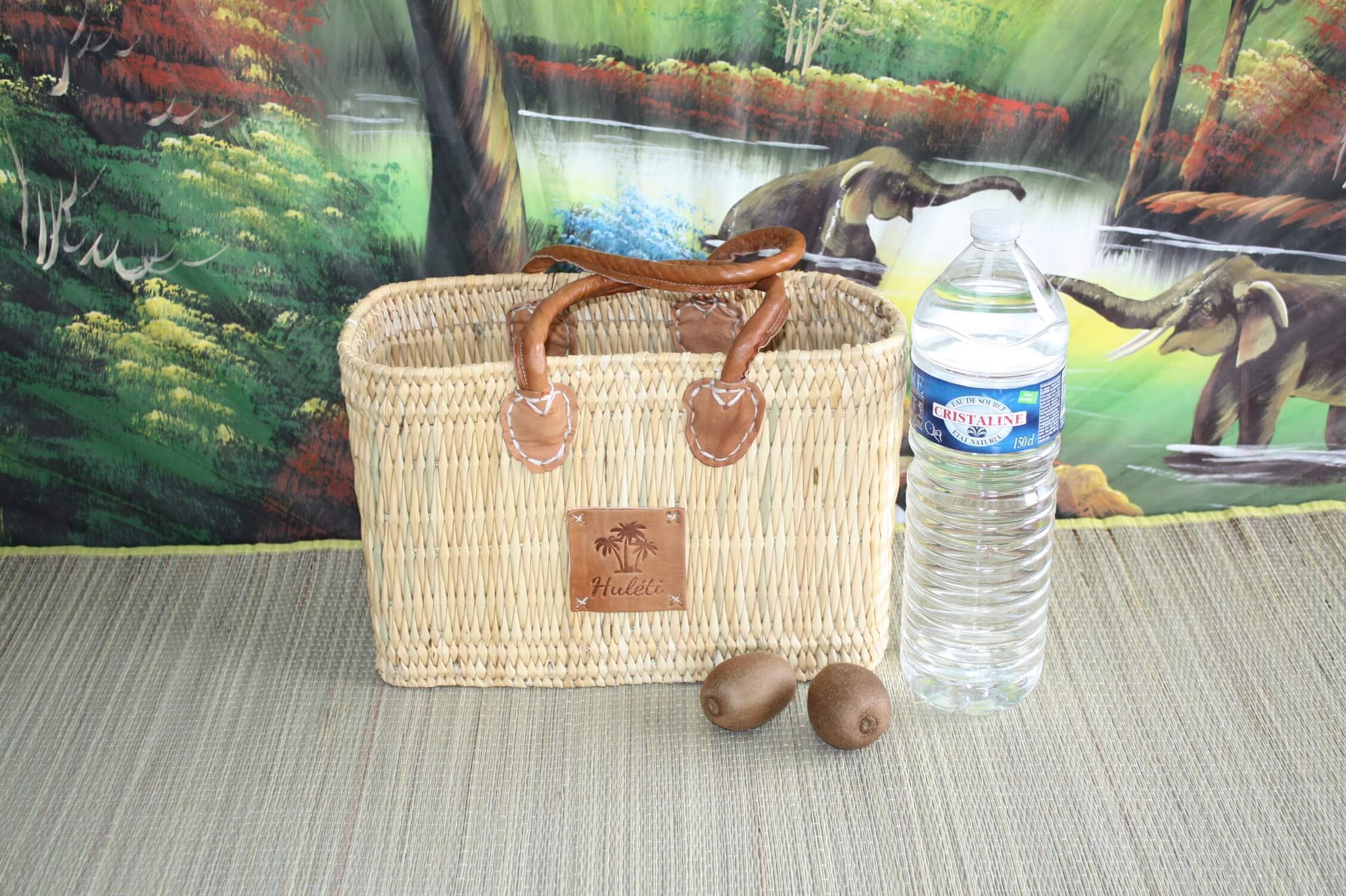 Hervorragende MAROKKANISCHE Einkaufstasche Rush Basket - 3 Größen - ideal zum Einkaufen, für Märkte, zur Arbeit, zum Strand... NATUR &amp; LEDER