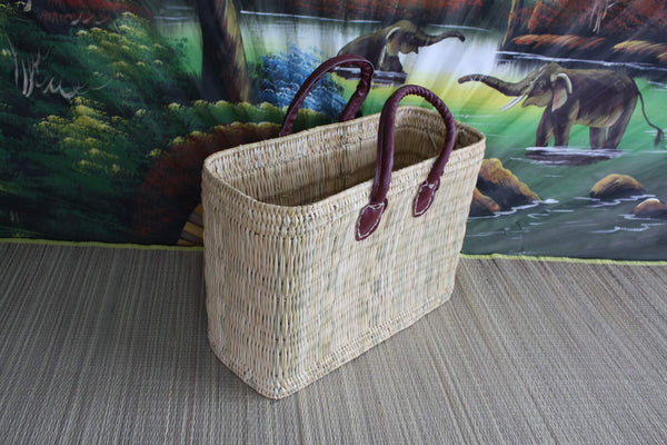 Soft Wicker Basket - 3 sizes - Small bag &amp; Large XXL shopping bag - For shopping, markets, beach... rush reed