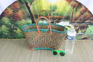 Hervorragender GROSSER XXL-Korb aus MADAGASKAR - 3 Größen - Einkaufstasche - ideal zum Einkaufen, für Märkte, zur Arbeit, zum Strand ... aus Raffia-Palmenschilf