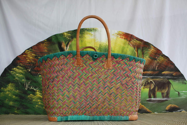 Hervorragender GROSSER XXL-Korb aus MADAGASKAR - 3 Größen - Einkaufstasche - ideal zum Einkaufen, für Märkte, zur Arbeit, zum Strand ... aus Raffia-Palmenschilf