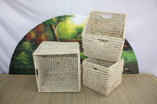 Square storage basket - ARTISANAL in Palm tree - Rattan wicker basket