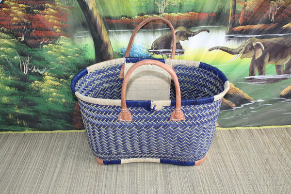 Superb Basket - 3 SIZES - Hand-woven - tote bag - ideal shopping, markets, work, beach, decoration