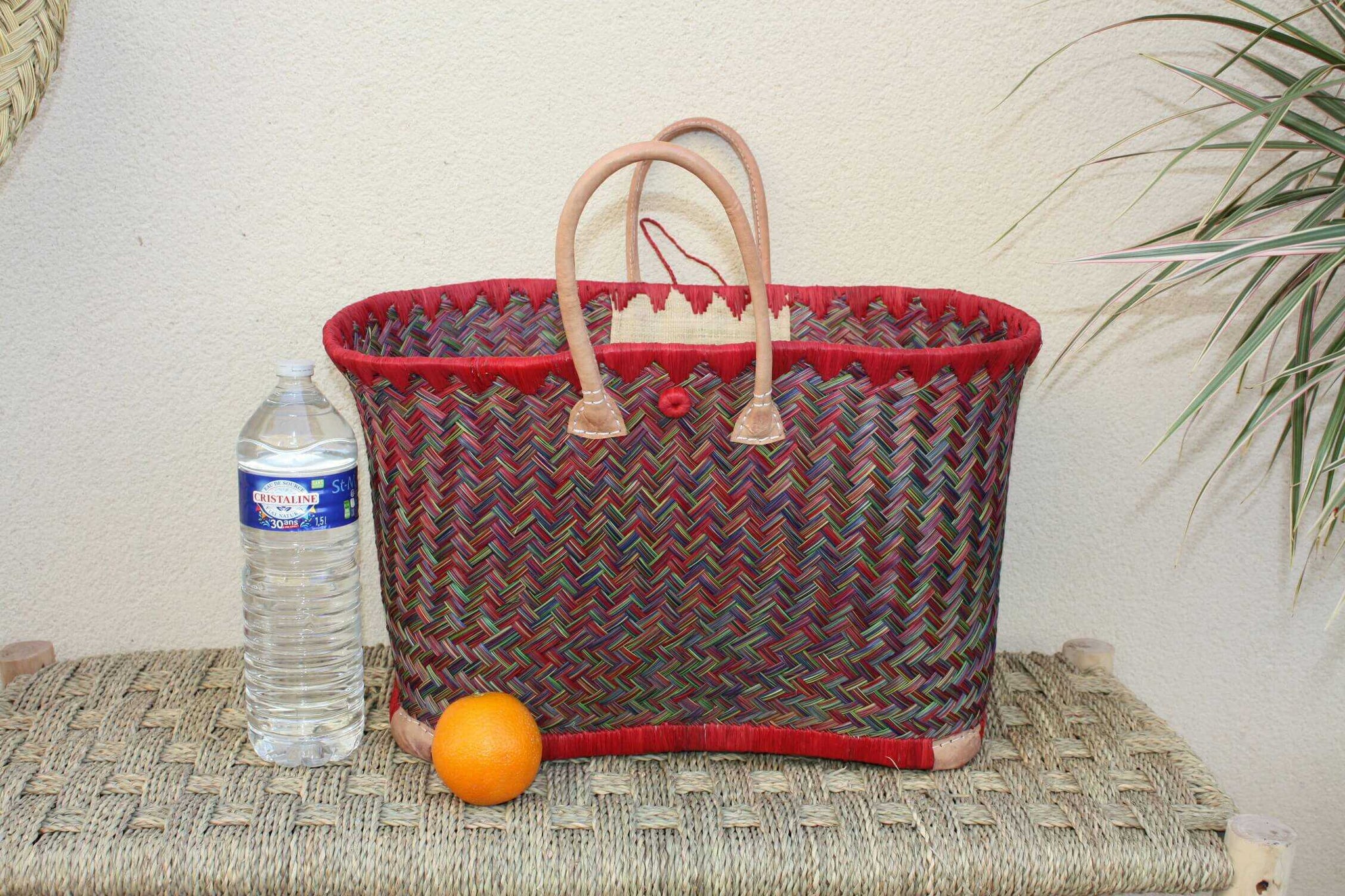 Superb Basket tote bag - 3 SIZES - hand-woven - ideal shopping, markets, work, beach, decoration...