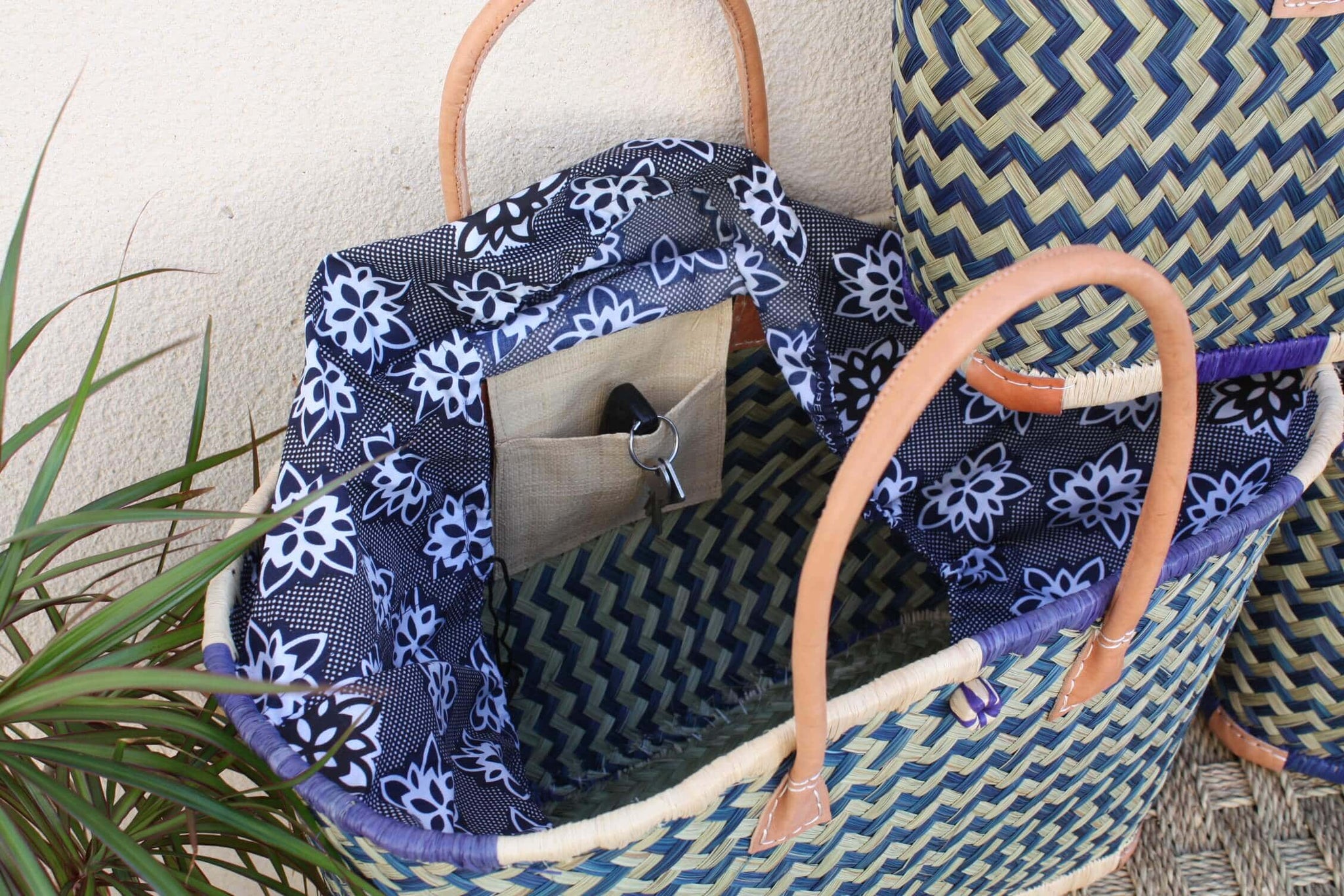 Deux Sacs Pochons Pour Chaussures Campanile - Taille 43 - Coton Bleu - Très Bon état