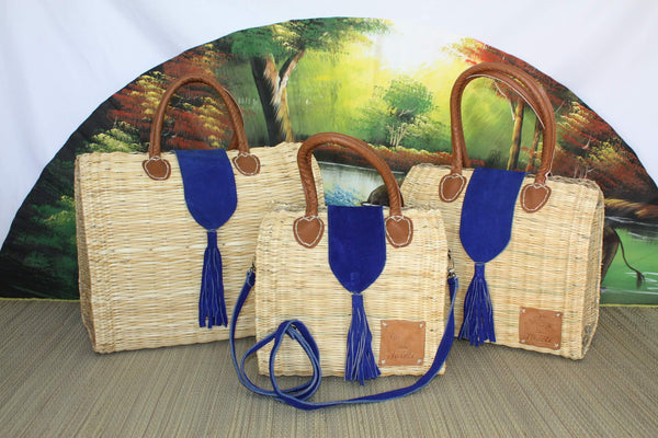 Basket that closes with a suede flap - Handbag with shoulder strap or chic shopping bag: choose the one that suits you! UNIQUE CREATION