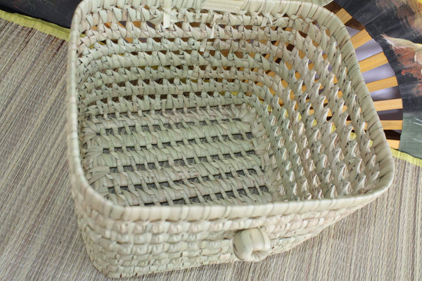 spielzeug aufbewahrung truhe Kleine geflochtene Truhe für Kinder, Aufbewahrungstruhe, Baby-Waschtisch, Mülleimer, Spielzeug – Rattangeflecht – BOUTIQUE HULÉTI