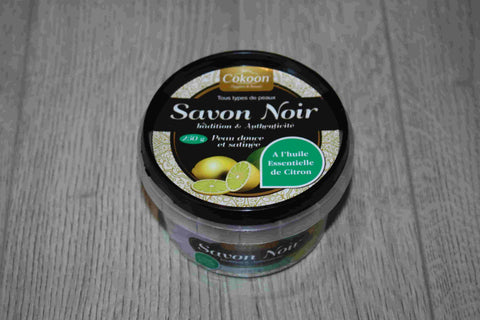 De 250G à 1KG de Savon Noir du Maroc - A l'huile essentielle de Citron - Cokoon -