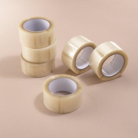 LOT OF 1 TO 6 ROLLS OF SCOTCH 100M - TRANSPARENT ADHESIVE TAPE ideal FOR CARTONS MOVING PARCELS