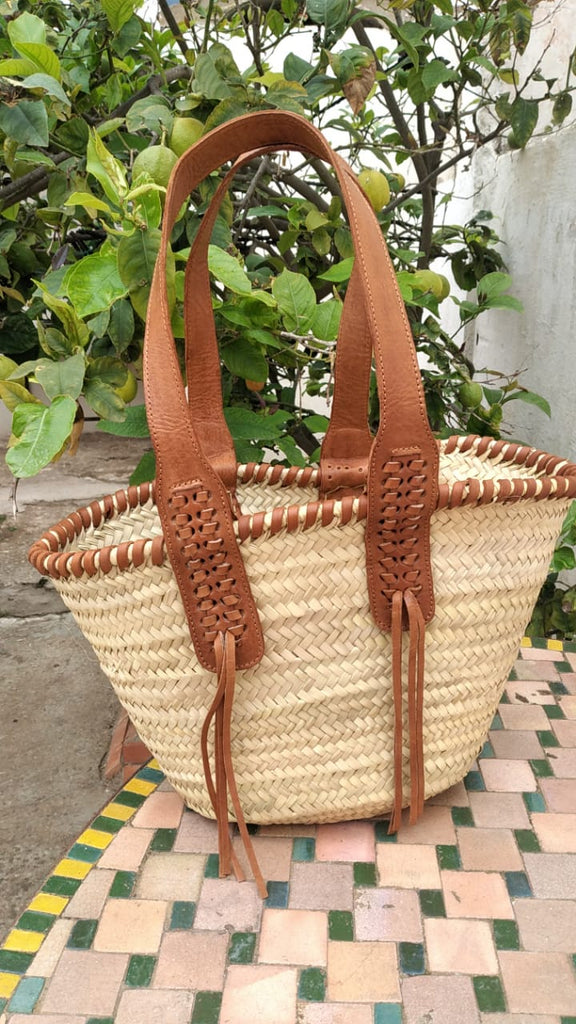 MAGNIFIQUE Sac Anses Longues Cuir Tress Cabas Panier March s Course MAGNIFIQUE Sac Anses Longues Cuir Tress Cabas Panier March s Course