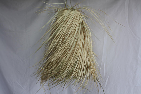 BRAIDED Straw SUSPENSION - Fringed Palm Tree Lampshade - Choice of 4 SIZES - Bohemian Decoration Lighting -