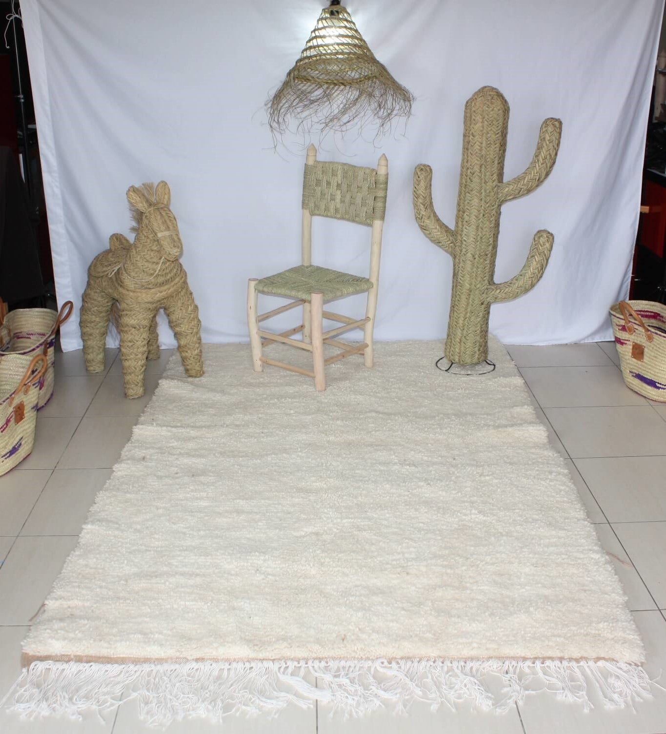 Tapis Marrakech berbere de rabat kilim boucharouette Tapis Marrakech berbere de rabat kilim boucharouette