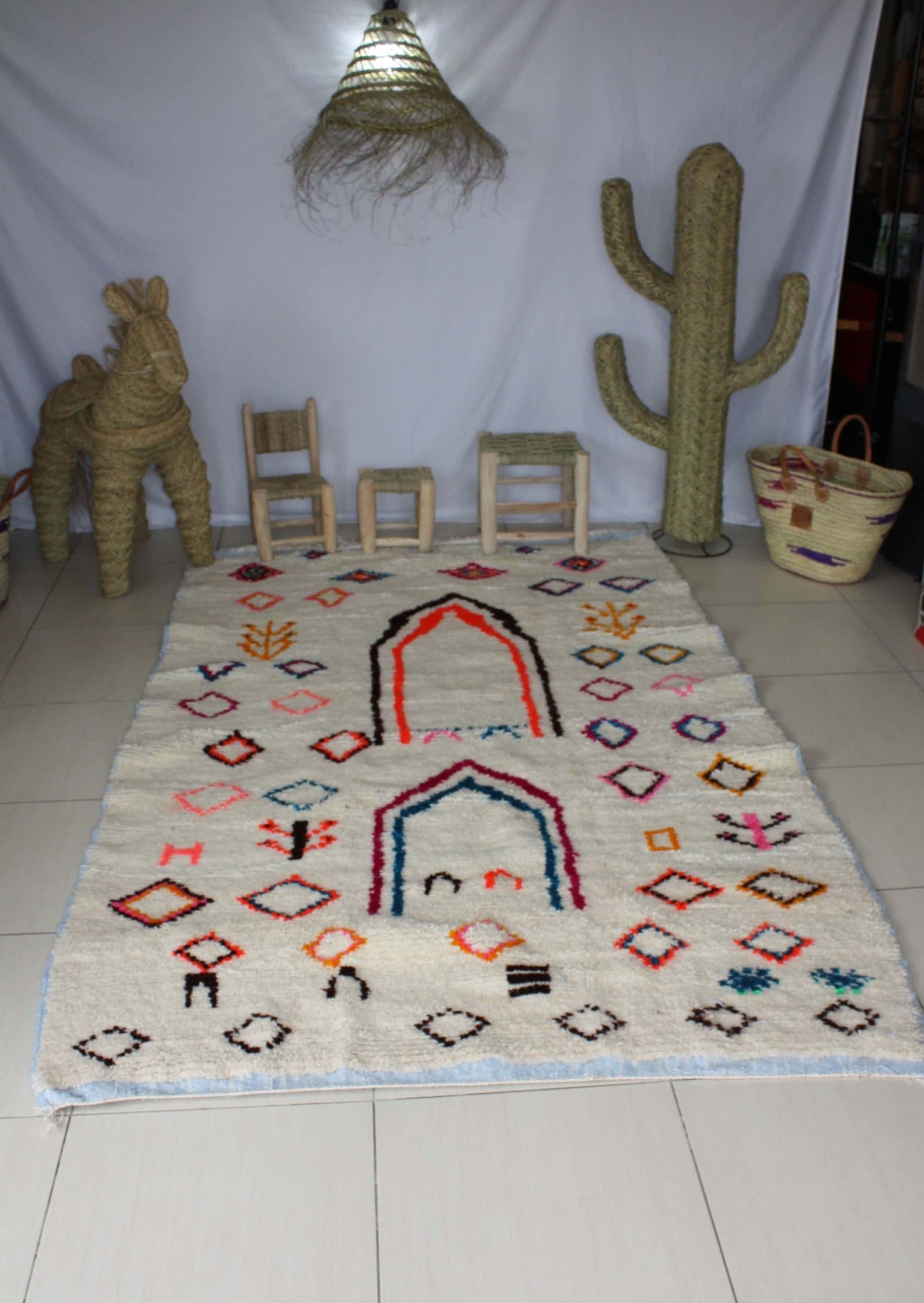 Tapis Kilim Marocain Berbère Azilal 305 x 195 cm