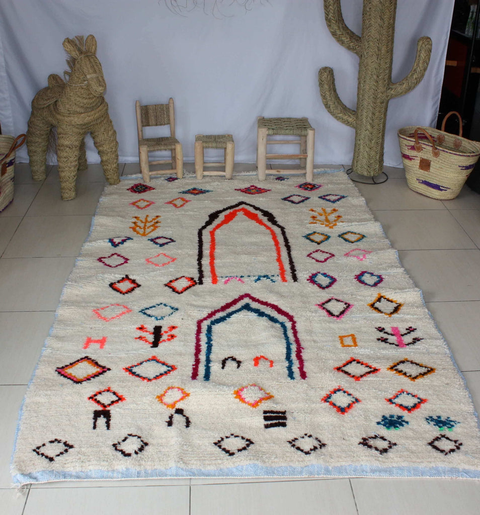 Tapis Boucherouite authentique - Artisanat marocain | Décoration Tapis Boucherouite authentique - Artisanat marocain | Décoration